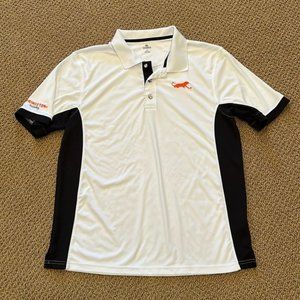 Men's Princeton Tigers Golf Polo Short-Sleeved Shirt Black & White size L